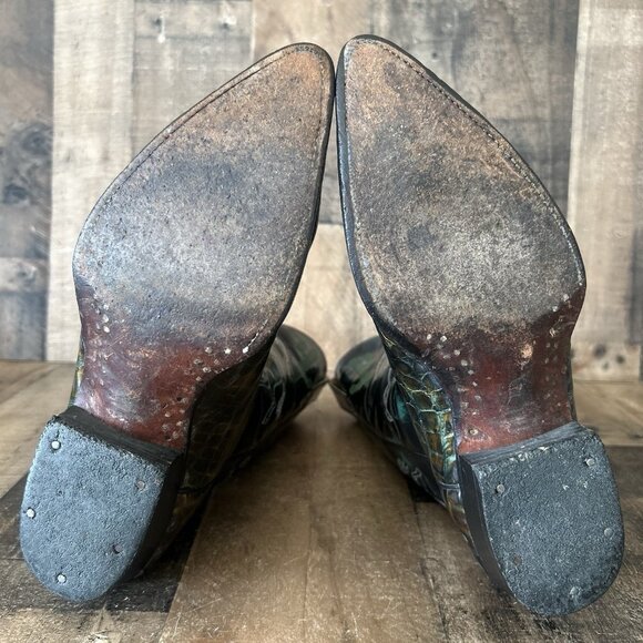 Cuadra Vintage Pointed Toe Western Cowboy Boots Mens 7 D - Picture 5 of 12